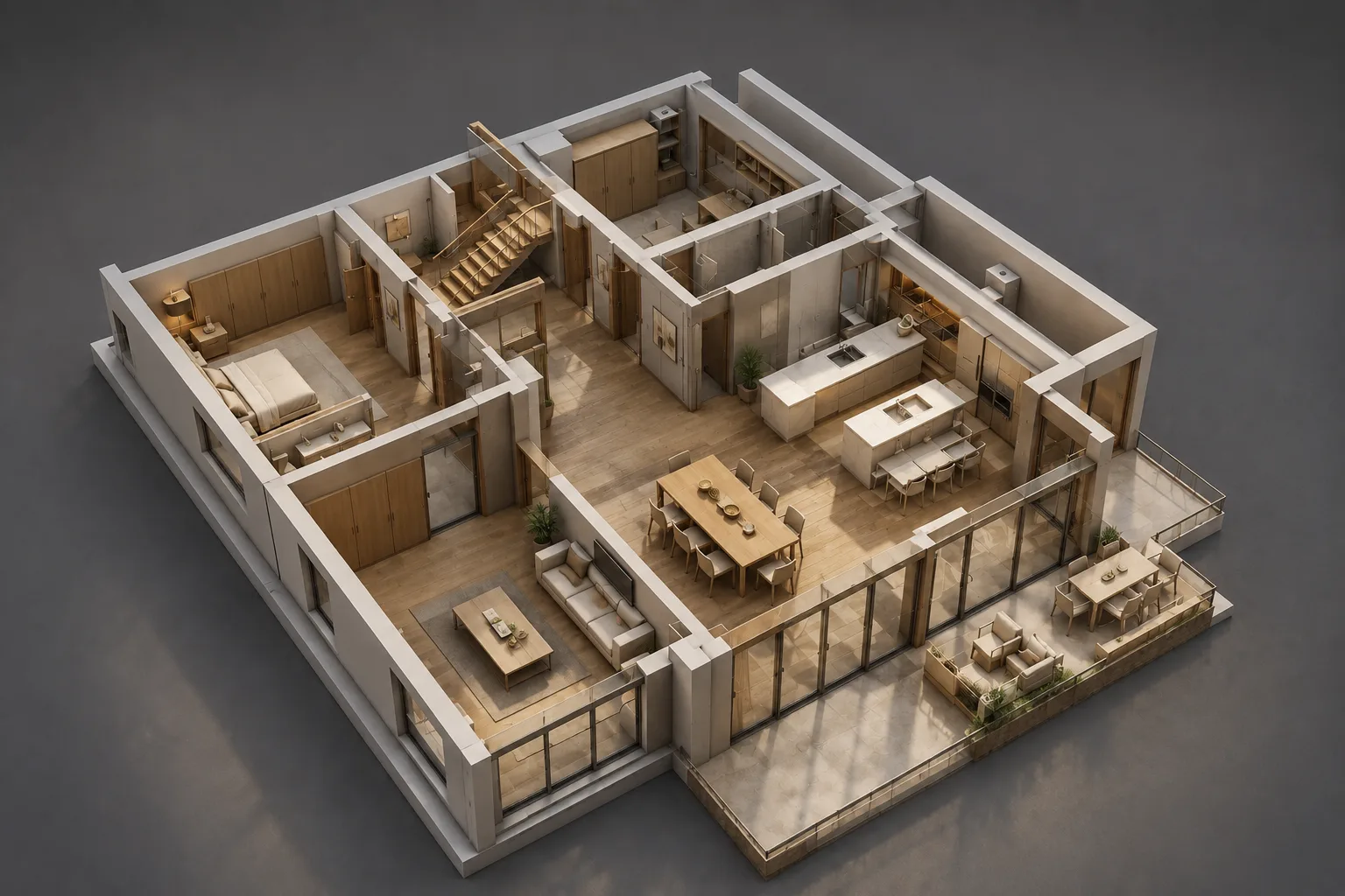 Render 3D del proyecto de reforma de RENOVA